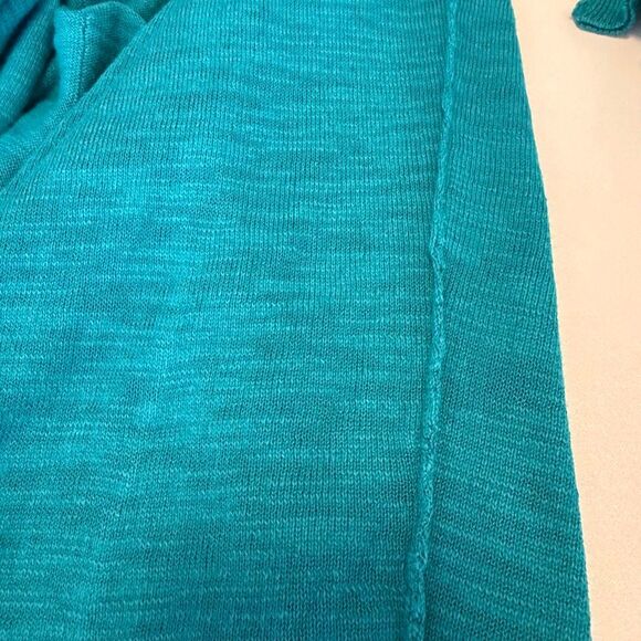 Melissa McCarthy Seven7 Cardigan Sweater Long Open Turquoise Size M NWT Casual - Picture 4 of 15